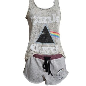 Pink Floyd Dark Side Of The Moon 2PC Matching Shorts Lounge Set